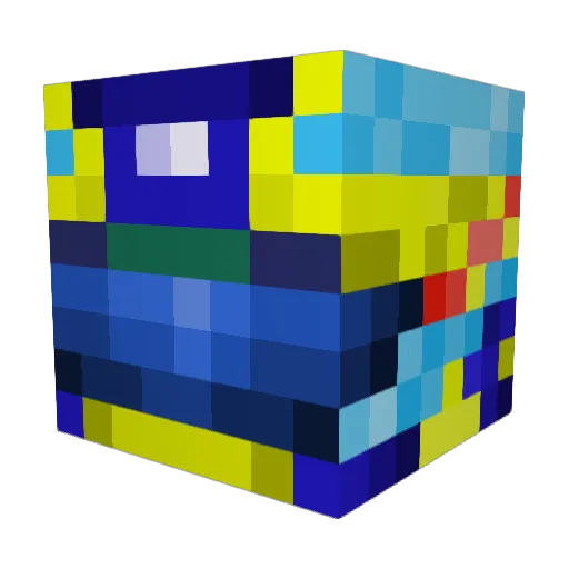 LAMBONEITOR Minecraft avatar head, 3D render