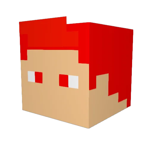 LAMBORGHINI2131 Minecraft avatar head, 3D render