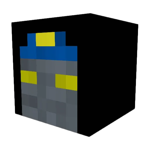 LAMBOWARRIOR Minecraft avatar head, 3D render