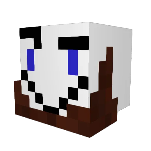 LAMFA0 Minecraft avatar head, 3D render