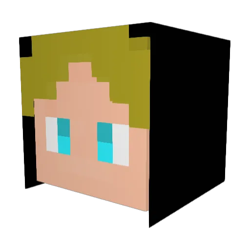 LAMYfishy Minecraft avatar head, 3D render
