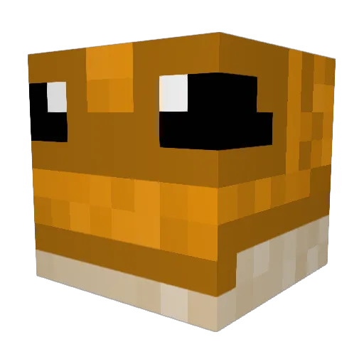 LAMuDANZA Minecraft avatar head, 3D render