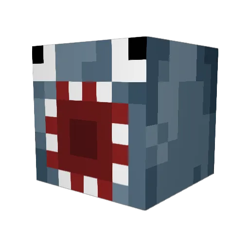 LAN2WAN Minecraft avatar head, 3D render