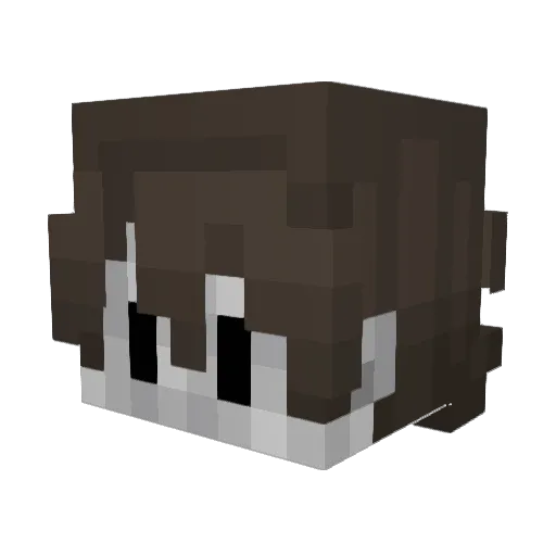 LAND8N Minecraft avatar head, 3D render