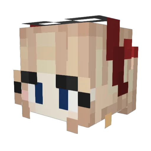 LANEYQUINN Minecraft avatar head, 3D render