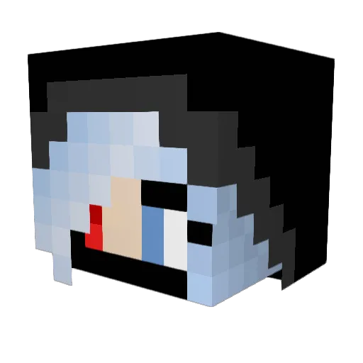 LANxXx3000 Minecraft avatar head, 3D render