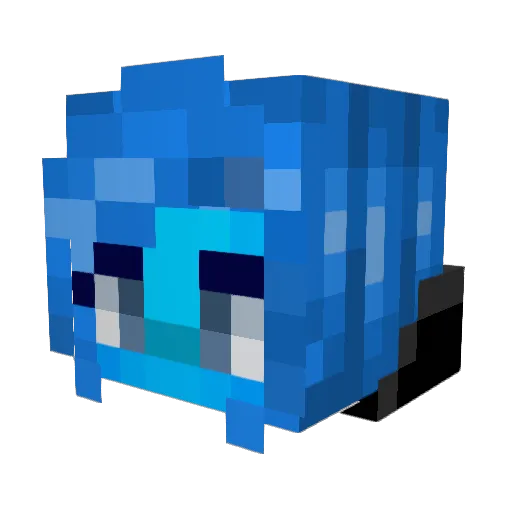 LAPPIZ Minecraft avatar head, 3D render