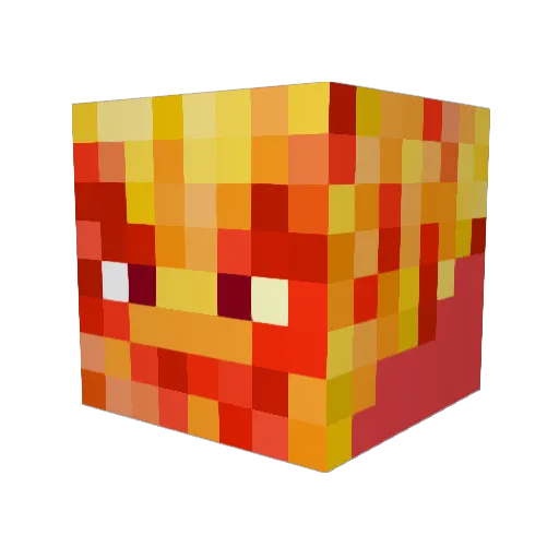 LAPTOP02 Minecraft avatar head, 3D render