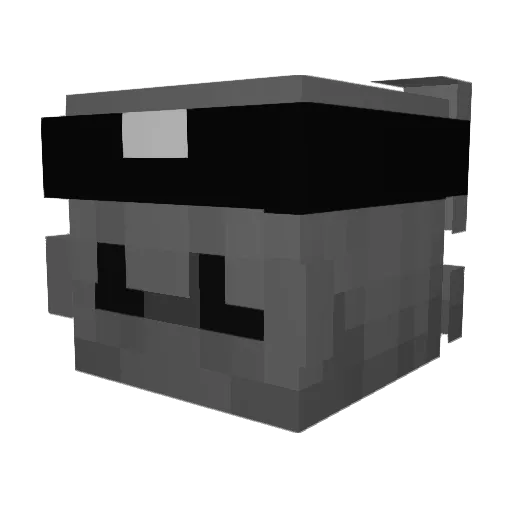 LASXCITO Minecraft avatar head, 3D render