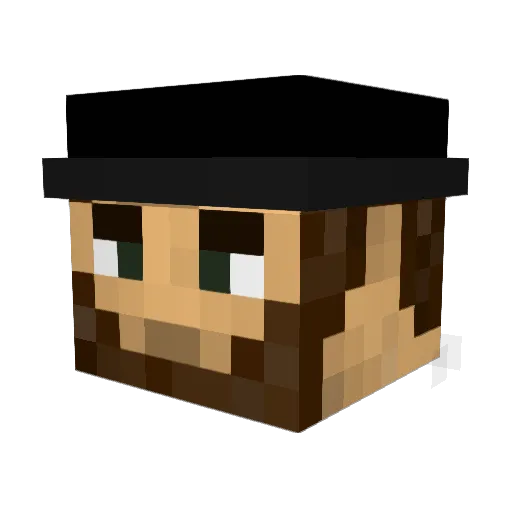 LATCITR Minecraft avatar head, 3D render