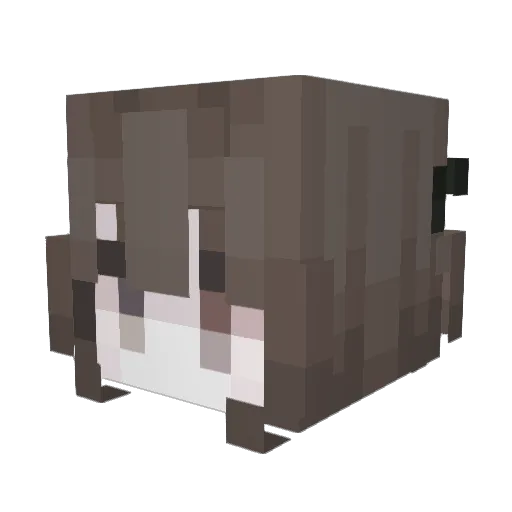 LATEA1203 Minecraft avatar head, 3D render