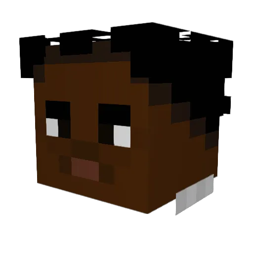 LAURENTJAY Minecraft avatar head, 3D render