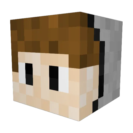 LAXELI3 Minecraft avatar head, 3D render