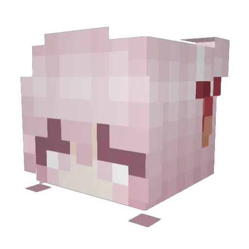 LAZERO69 Minecraft avatar head, 3D render