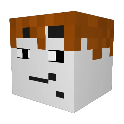 LAZERXD56 Minecraft avatar head, 3D render
