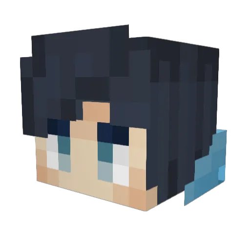 LAZU5 Minecraft avatar head, 3D render
