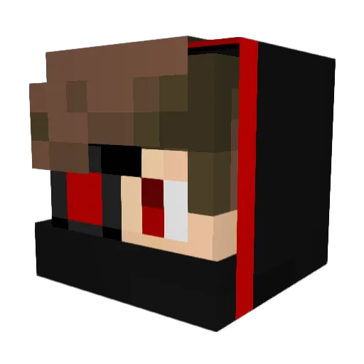 LAZY0610 Minecraft avatar head, 3D render