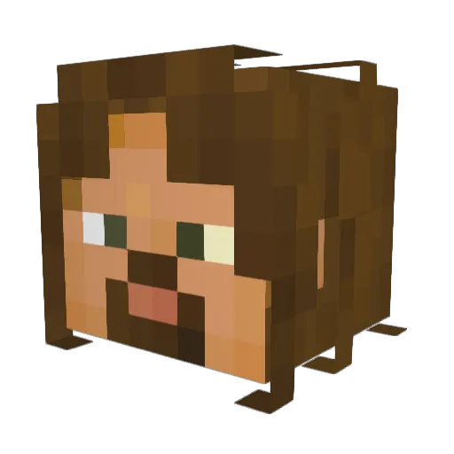 LAZY_AJ Minecraft avatar head, 3D render