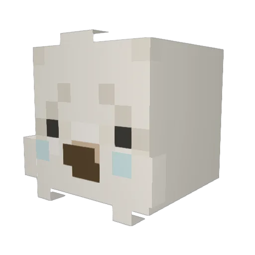 LAZY_REI Minecraft avatar head, 3D render