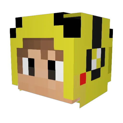 LAZY_z Minecraft avatar head, 3D render
