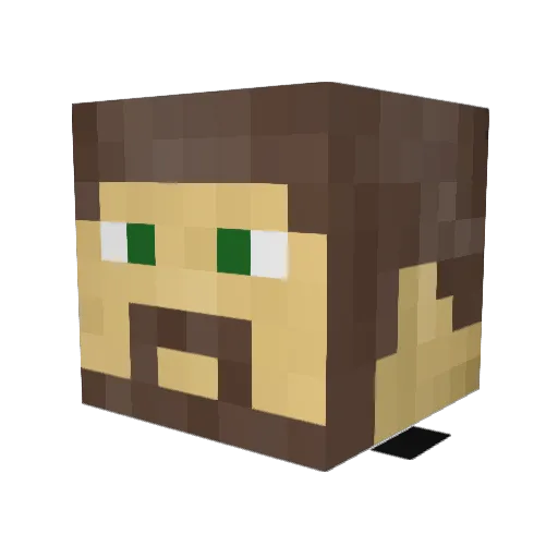 LA_ChonihH Minecraft avatar head, 3D render