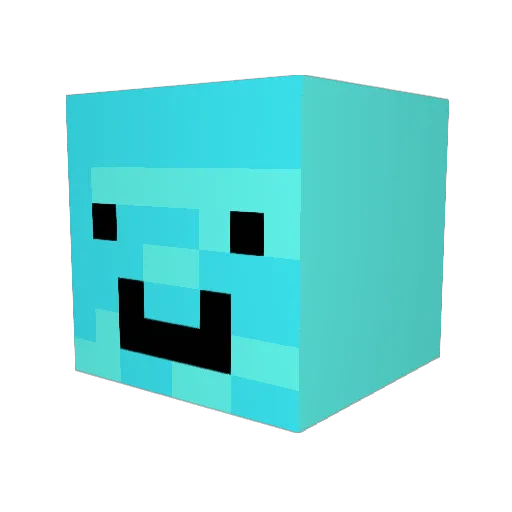 LArtich0 Minecraft avatar head, 3D render