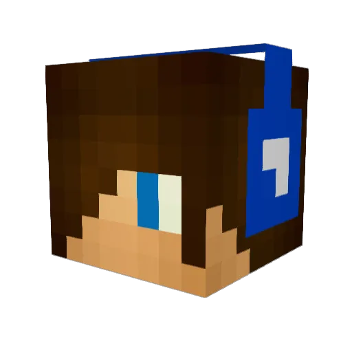 LAxGuus Minecraft avatar head, 3D render