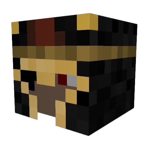 LAxLewis Minecraft avatar head, 3D render