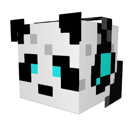 LB7274 Minecraft avatar head, 3D render