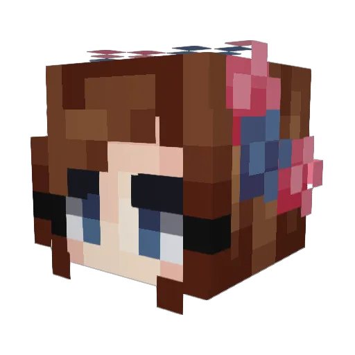 LBCoops Minecraft avatar head, 3D render