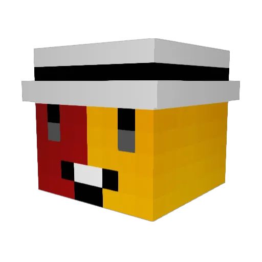 LBJFLD Minecraft avatar head, 3D render