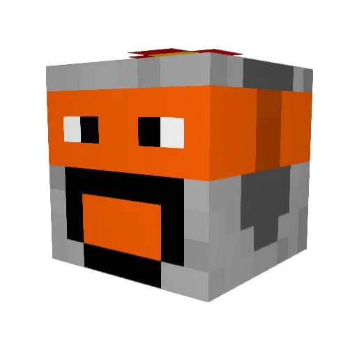 LBOT239 Minecraft avatar head, 3D render