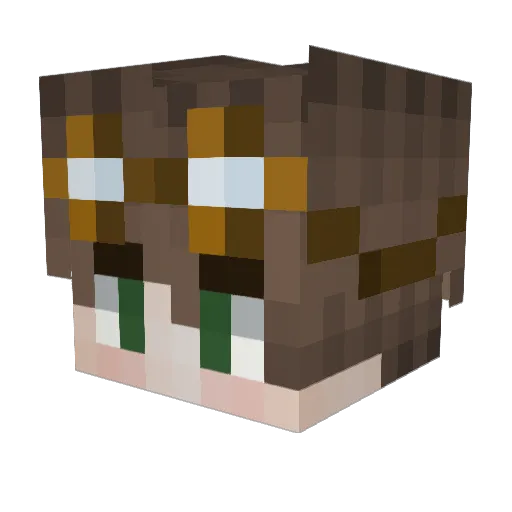 LBOUNCER1 Minecraft avatar head, 3D render