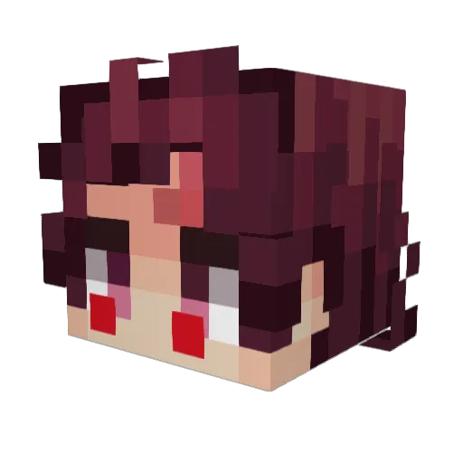 LBR19 Minecraft avatar head, 3D render