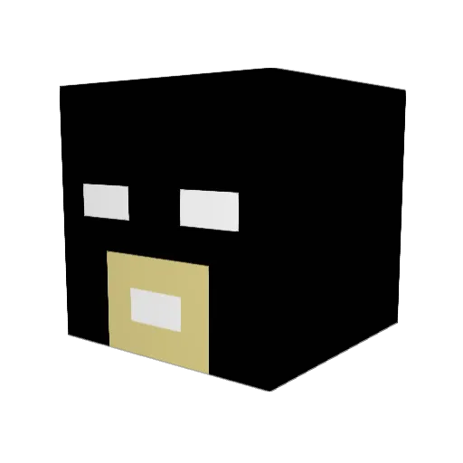 LB_Moore Minecraft avatar head, 3D render