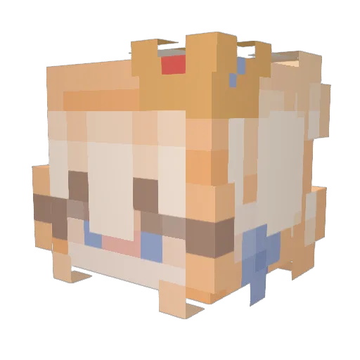 LBear052 Minecraft avatar head, 3D render