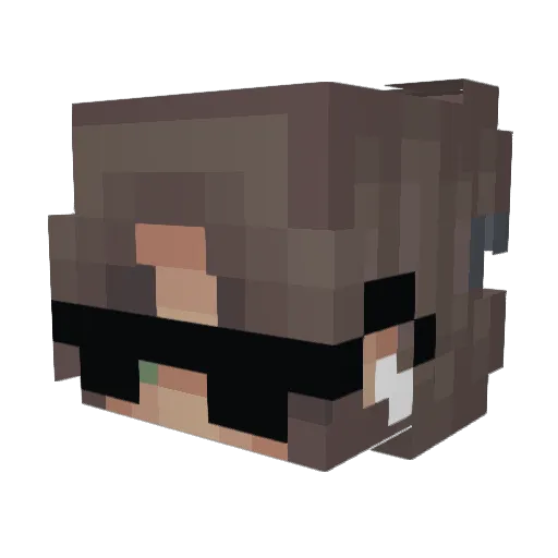 LBuckley Minecraft avatar head, 3D render