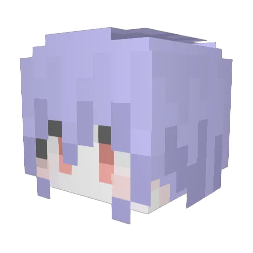 LC1019 Minecraft avatar head, 3D render