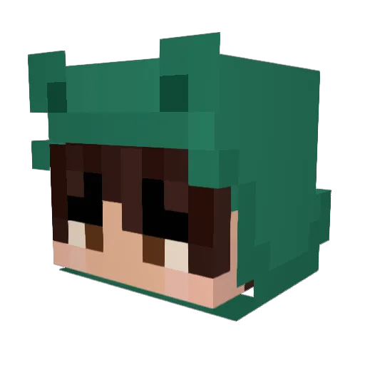 LC4R2 Minecraft avatar head, 3D render