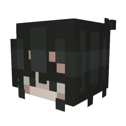 LCB_SleepyMeris Minecraft avatar head, 3D render