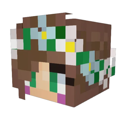 LCBerryBond Minecraft avatar head, 3D render