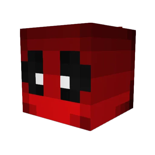 LCGS64 Minecraft avatar head, 3D render