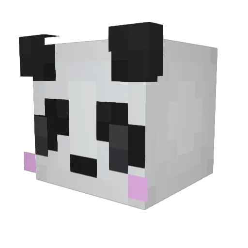 LCK0220 Minecraft avatar head, 3D render