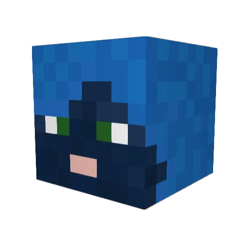 LCM17 Minecraft avatar head, 3D render