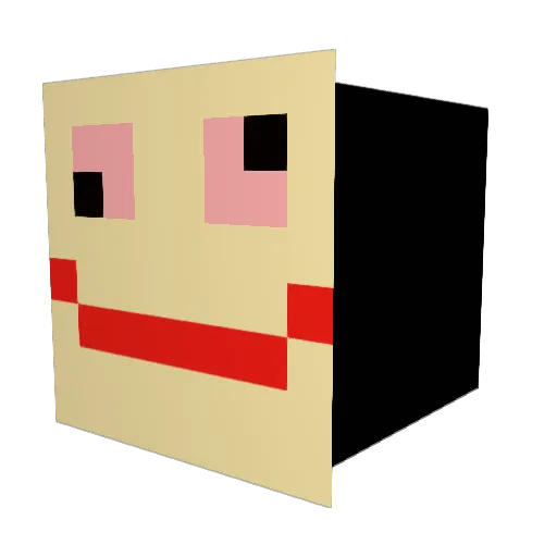 LCN_Bitcoinriese Minecraft avatar head, 3D render