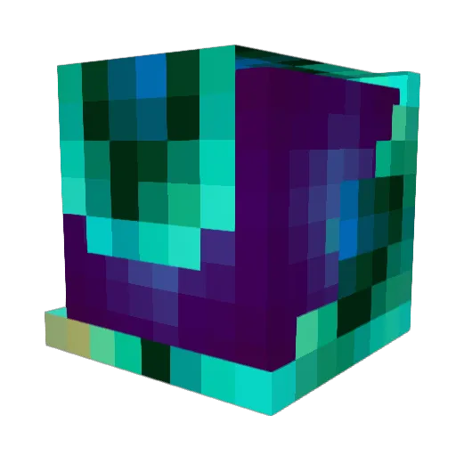 LCNatureCraft Minecraft avatar head, 3D render