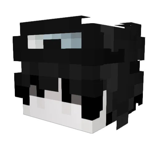 LCR_27 Minecraft avatar head, 3D render