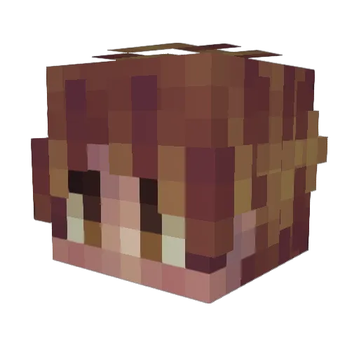LCTHEKING007 Minecraft avatar head, 3D render