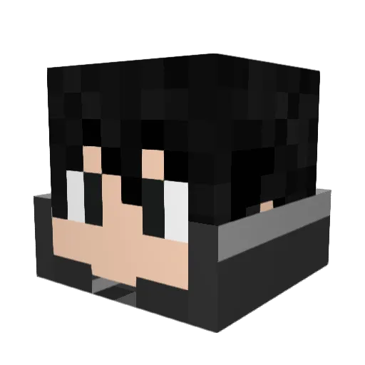 LCW_AppleTea Minecraft avatar head, 3D render