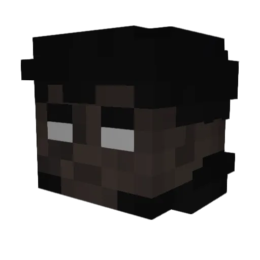 LCZUNKNOWN Minecraft avatar head, 3D render